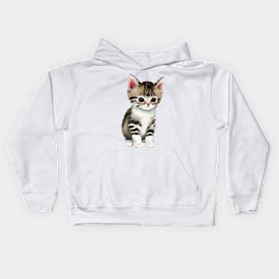 cute little kitten Kids Hoodie